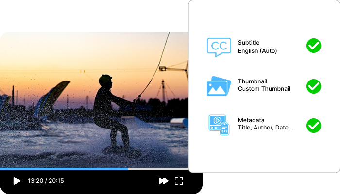 Keep video metadata