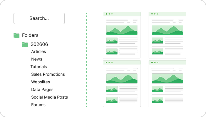 Search pages