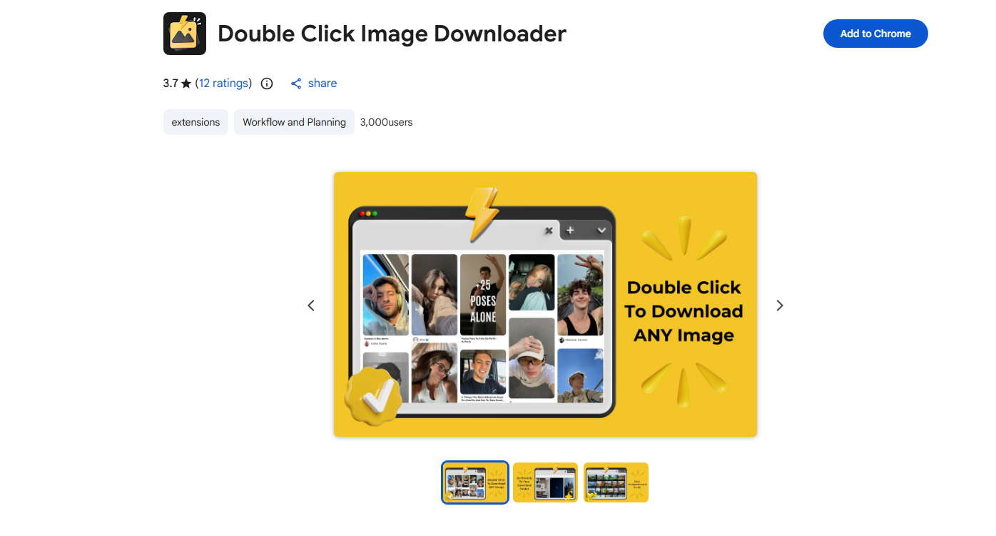 double click image downloader