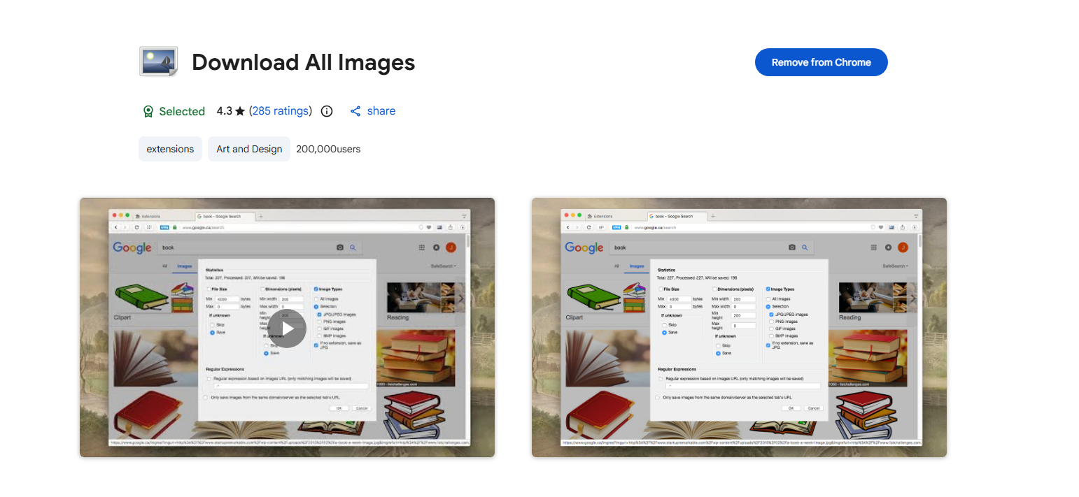 download all images