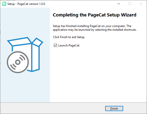 finish pagecat installation