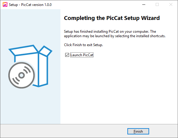finish piccat installation