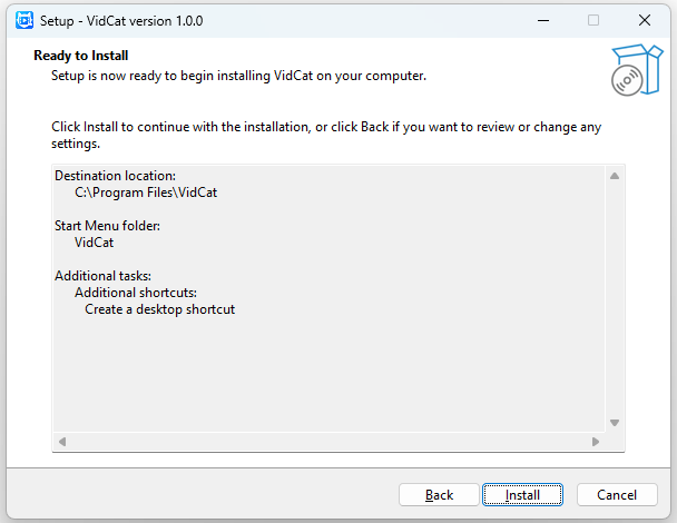 install vidcat
