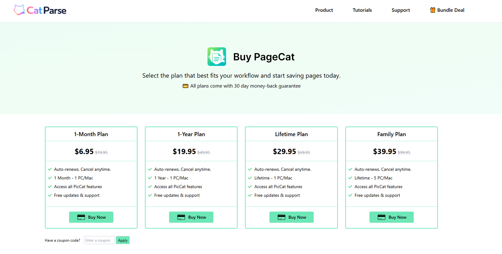 pagecat pricing