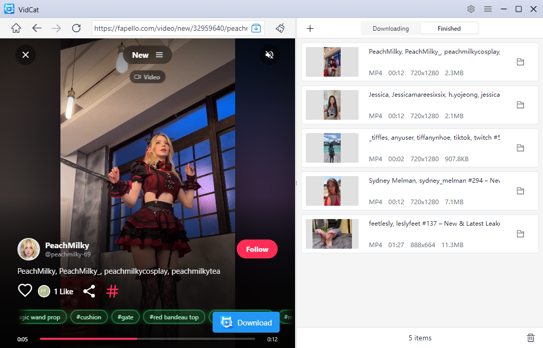 vidcat download fapello videos