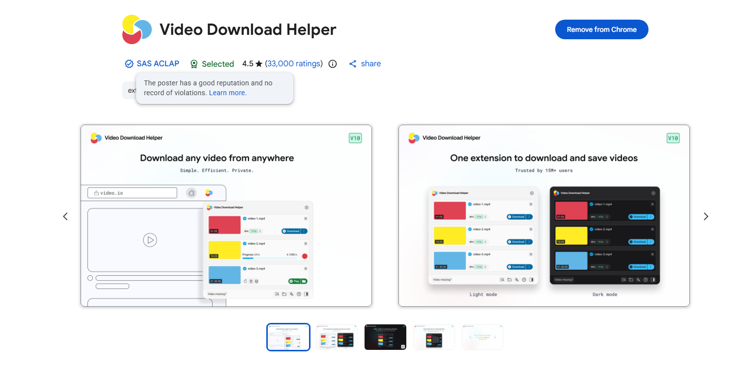 video downloadhelper